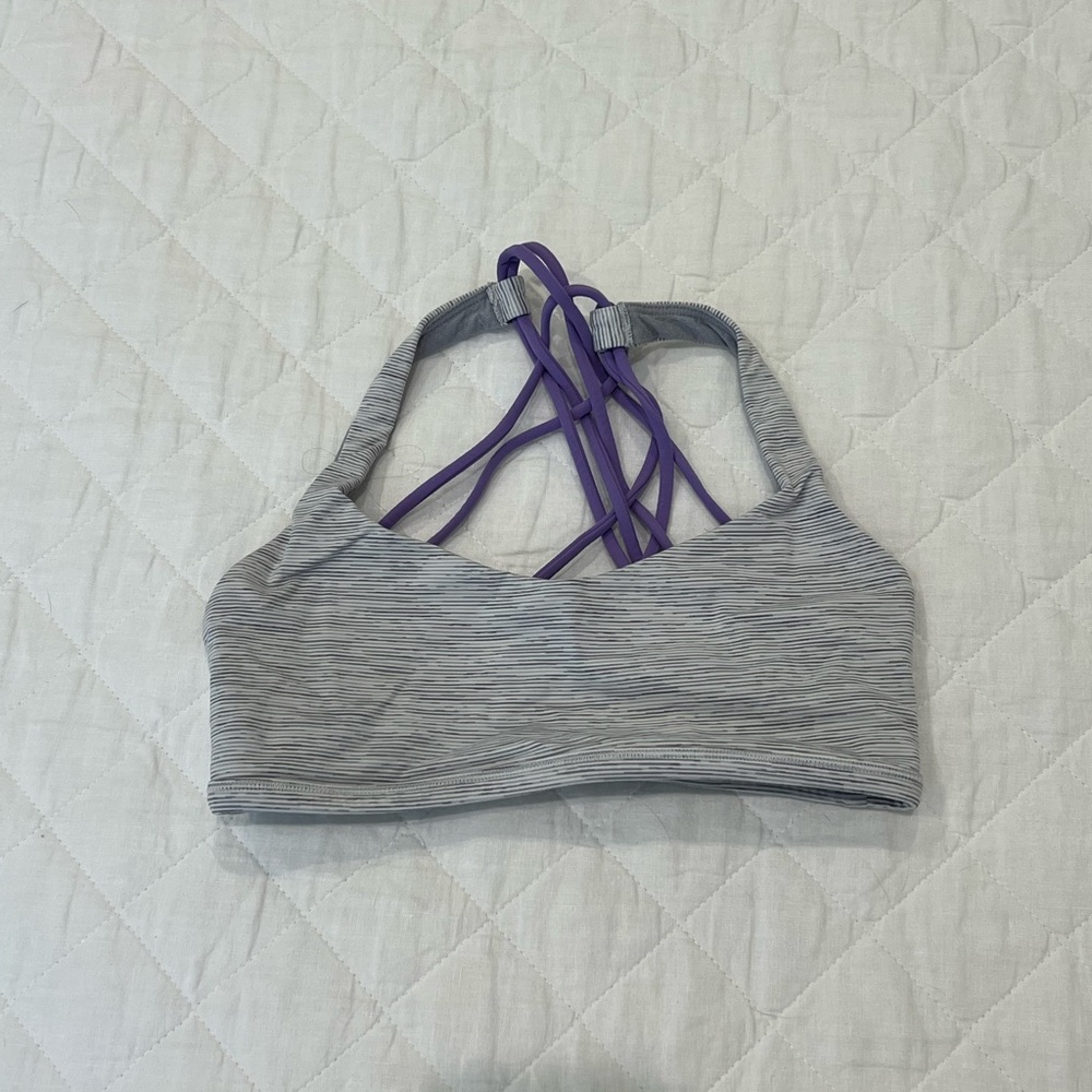 lululemon athletica Gray and Purple Sports Bra